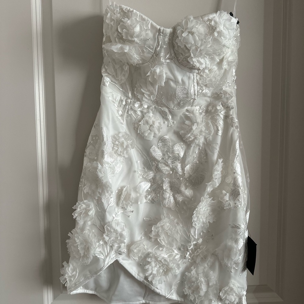 Lulus White Strapless Dress